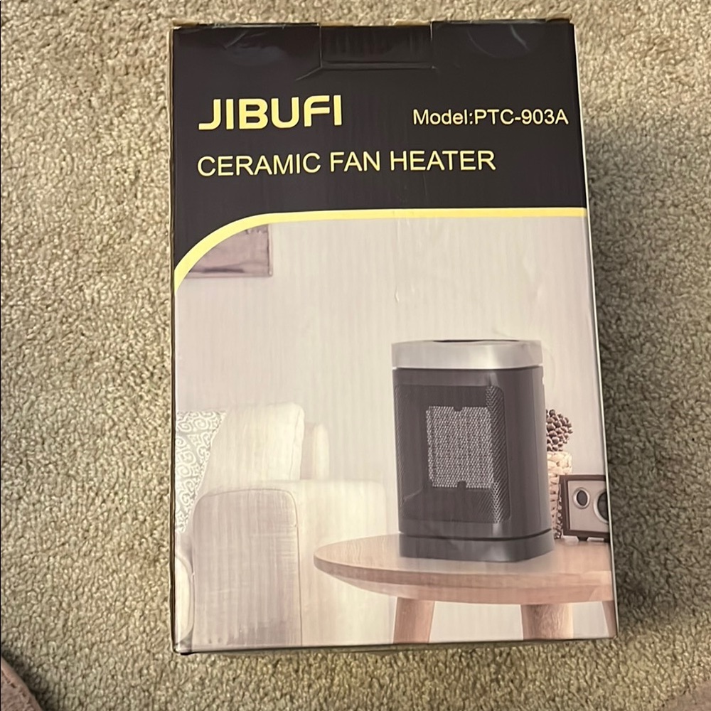Black Ceramic Fan Heater
